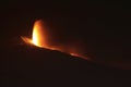 Etna night eruption