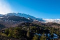 Etna - Sartorio crater In front of snow capped volcano mount Etna in Catania, Sicily, Italy, Europe Royalty Free Stock Photo