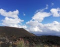 Etna and the sky - Crateri silvestri Royalty Free Stock Photo