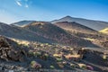 Etna summit craters of south-east panorama, Sicily