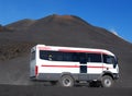 Etna touristic bus, Sicily, Italy