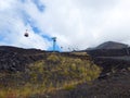 Etna volcano cableway Royalty Free Stock Photo