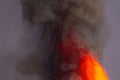 Etna volcano eruption, Royalty Free Stock Photo