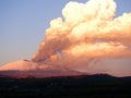 Etna vulcan paroxysm Royalty Free Stock Photo