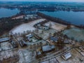 Etnographic Park in Dziekanowice village from above