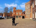 Eton College and a Eton school pupil in Berkshire England