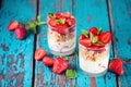 Eton mess in the glass Royalty Free Stock Photo