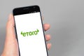 Etoro. Online broker Royalty Free Stock Photo