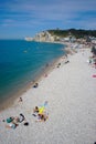 Etretat beach and cliffs, Normandy, France