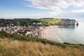 Etretat city in Normandy France