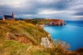 Etretat cliffs on the Atlantic ocean Royalty Free Stock Photo