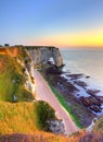 Etretat cliffs Royalty Free Stock Photo