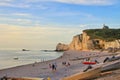 Etretat cliffs, the coast of Normandy, France Royalty Free Stock Photo