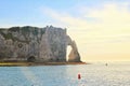 Etretat cliffs, the coast of Normandy, France Royalty Free Stock Photo
