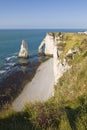 Etretat cliffs, Normandy, France Royalty Free Stock Photo