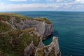 Etretat White Chalk Cliffs Royalty Free Stock Photo