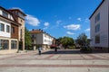 Panoramic view of town of Etropole, Sofia Province, Bulgaria