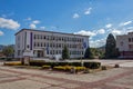 Panoramic view of town of Etropole, Sofia Province, Bulgaria