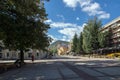 Panoramic view of town of Etropole, Sofia Province, Bulgaria