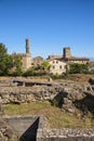 Etrurian ruins site in Volterra, Italy. Royalty Free Stock Photo