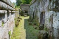 Etruscan Necropolis of Crocifisso del Tufo Royalty Free Stock Photo