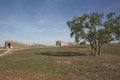 The Etruscan necropolis of Monterozzi 8th century b.C. is a world heritage site in Tarquinia, Cerveteri Rome Province, Italy