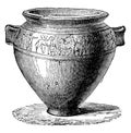 Etruscan vase, vintage engraving Royalty Free Stock Photo