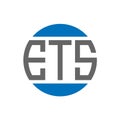 ETS letter logo design on white background. ETS creative initials circle logo concept. ETS letter design Royalty Free Stock Photo
