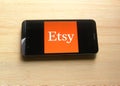 Etsy app Royalty Free Stock Photo