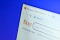 Etsy e-commerce website Royalty Free Stock Photo