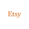Etsy logo editorial illustrative on white background Royalty Free Stock Photo