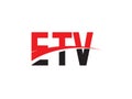 ETV Letter Initial Logo Design Vector Illustration Royalty Free Stock Photo
