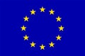 EU Europe flag Royalty Free Stock Photo