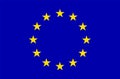 EU Europe flag Royalty Free Stock Photo