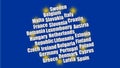 EU european union State Names and Flag