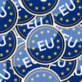 EU flag sticker symbol