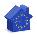 EU flagged house