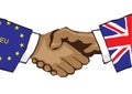 EU Handshake Royalty Free Stock Photo