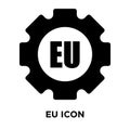 EU icon vector isolated on white background, logo concept of EU Royalty Free Stock Photo