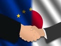 EU Japanese meeting Royalty Free Stock Photo