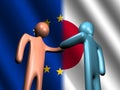 EU Japanese meeting Royalty Free Stock Photo