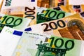 European Union money mix Euro Royalty Free Stock Photo