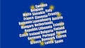 EU State Names and Flag