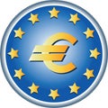 EU symbols. Round emblem.