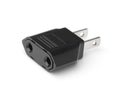 EU to US power plug adapter Royalty Free Stock Photo