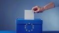 The EU Voting Ballot.AI generated image Royalty Free Stock Photo