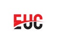 EUC Letter Initial Logo Design Vector Illustration