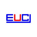 EUC letter logo creative design with vector graphic, EUC Royalty Free Stock Photo