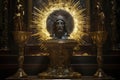 Eucharist Feast of Corpus Christi. Jesus Christ in the monstrance present in the Sacrament of the Eucharist. holy grail