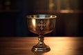 Eucharist Feast of Corpus Christi. Jesus Christ in the monstrance present in the Sacrament of the Eucharist. holy grail